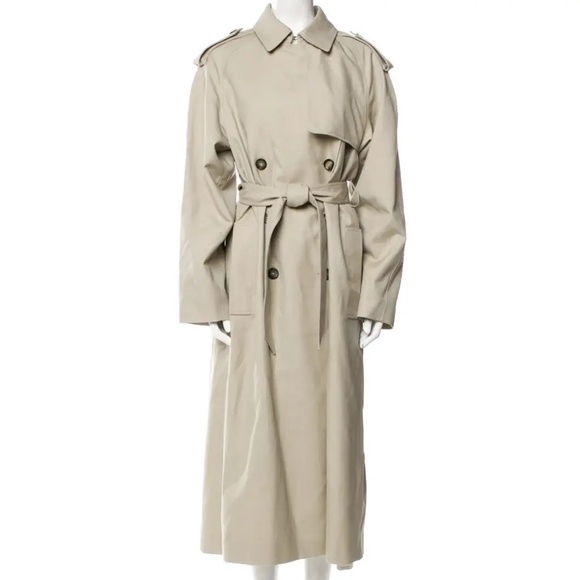 Isabel Marant Jepson Virgin Wool Cotton Trench Coat Size S - Picture 2 of 9